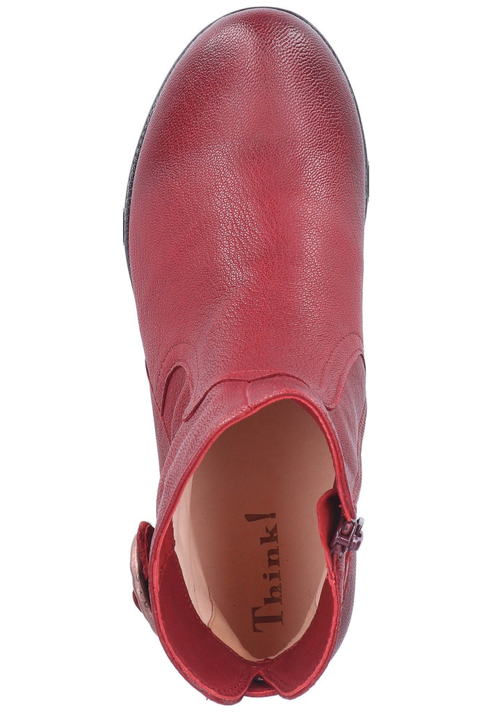 Think! Stiefelette Leder Rot