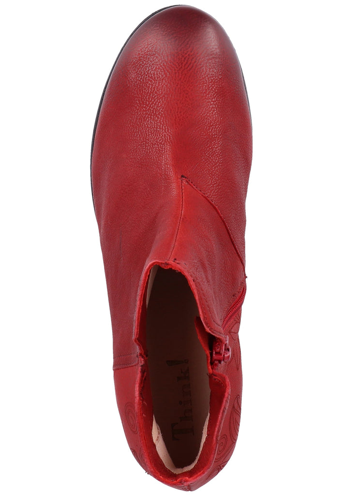 Think! Stiefelette Leder Rot