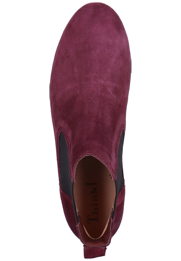 Think! Stiefelette Leder Rot