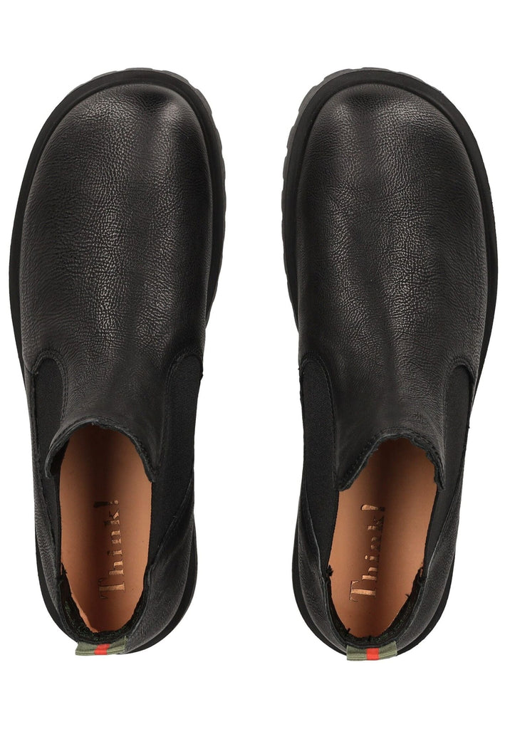 Think! Stiefelette Leder Schwarz