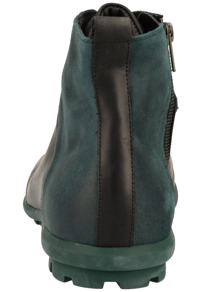 Think! Stiefelette Leder Schwarz/Grün