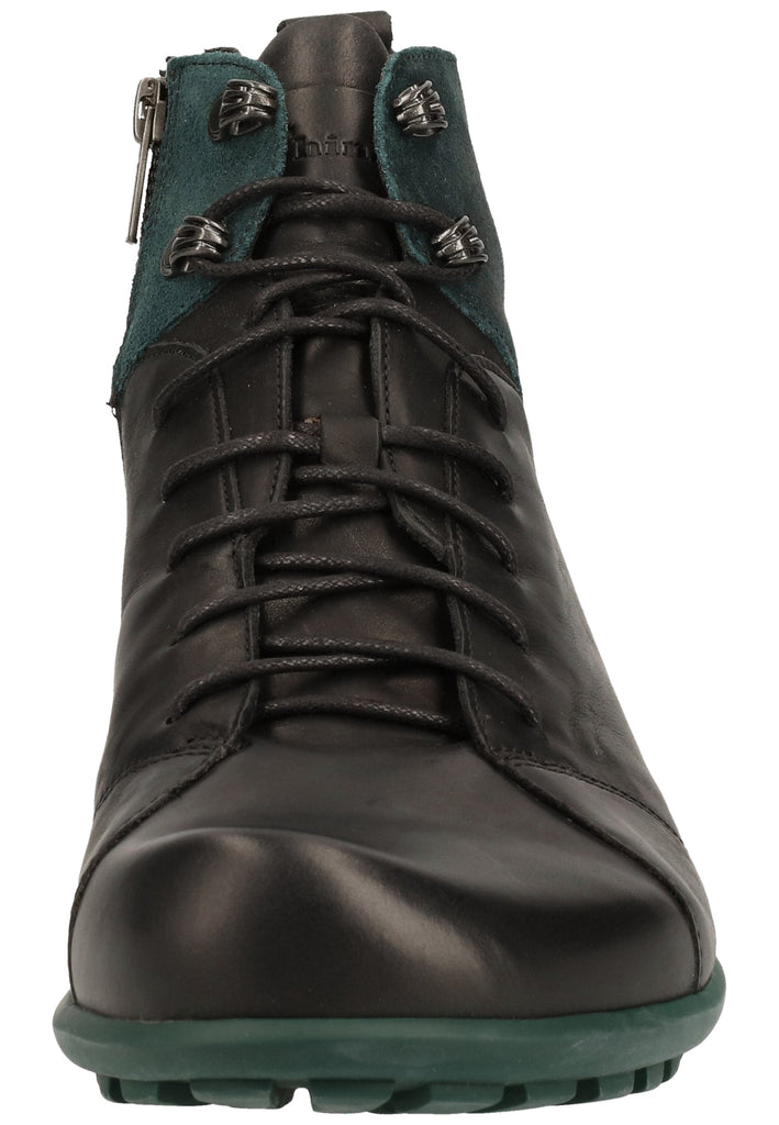 Think! Stiefelette Leder Schwarz/Grün