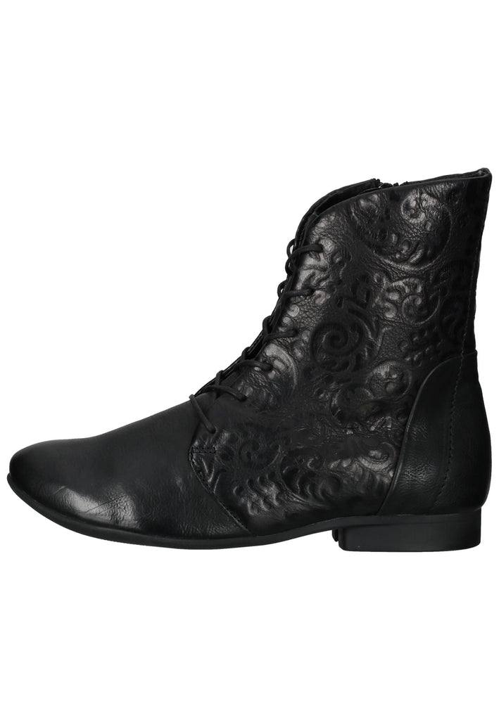 Think! Stiefelette Leder Schwarz Kombi