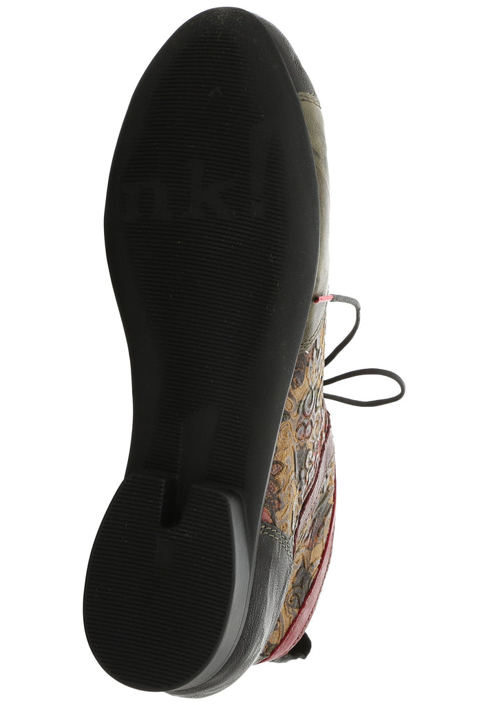 Think! Stiefelette Leder Schwarz/Rot