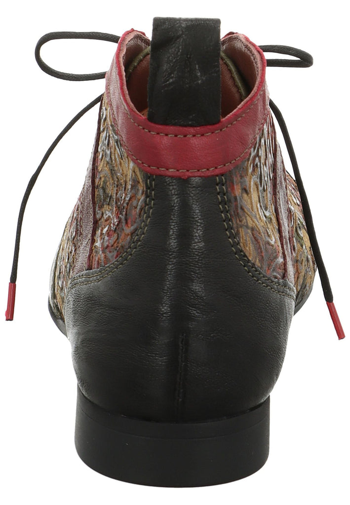 Think! Stiefelette Leder Schwarz/Rot