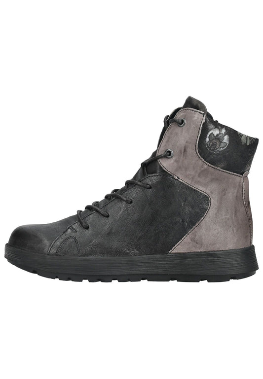 Think! Stiefelette Leder Schwarz/Schwarz