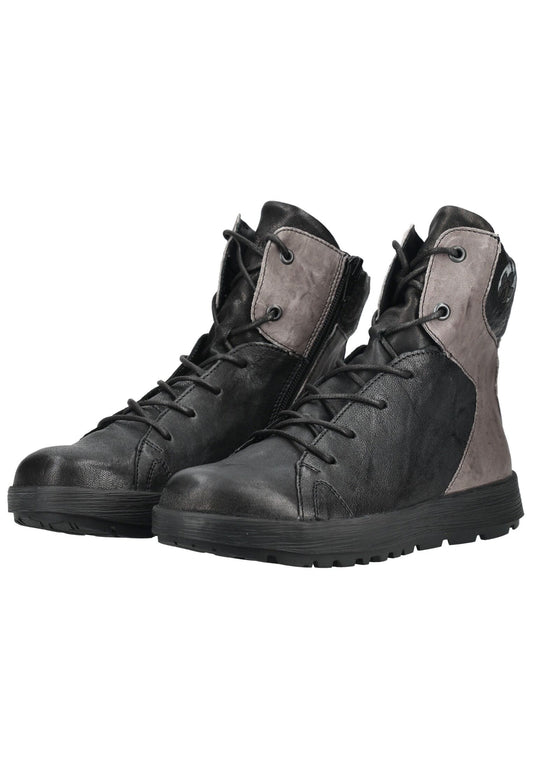 Think! Stiefelette Leder Schwarz/Schwarz