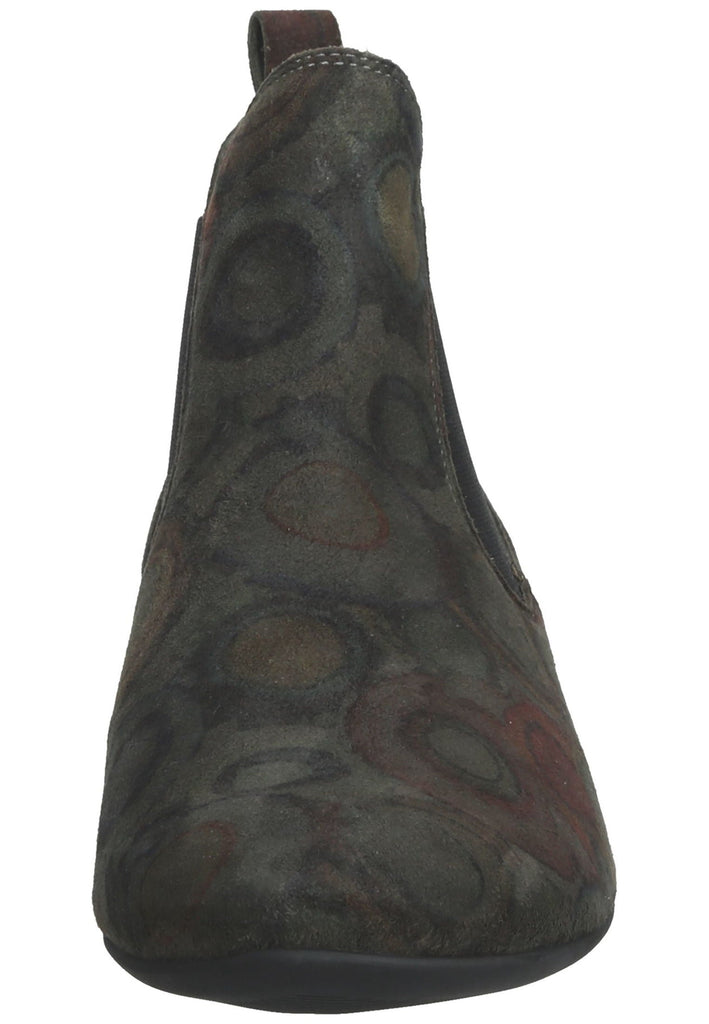 Think! Stiefelette Leder/Textil Dunkelgrau