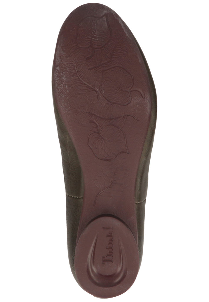 Think! Stiefelette Leder/Textil Dunkelgrün