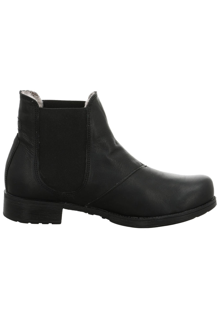 Think! Stiefelette Leder/Textil Schwarz