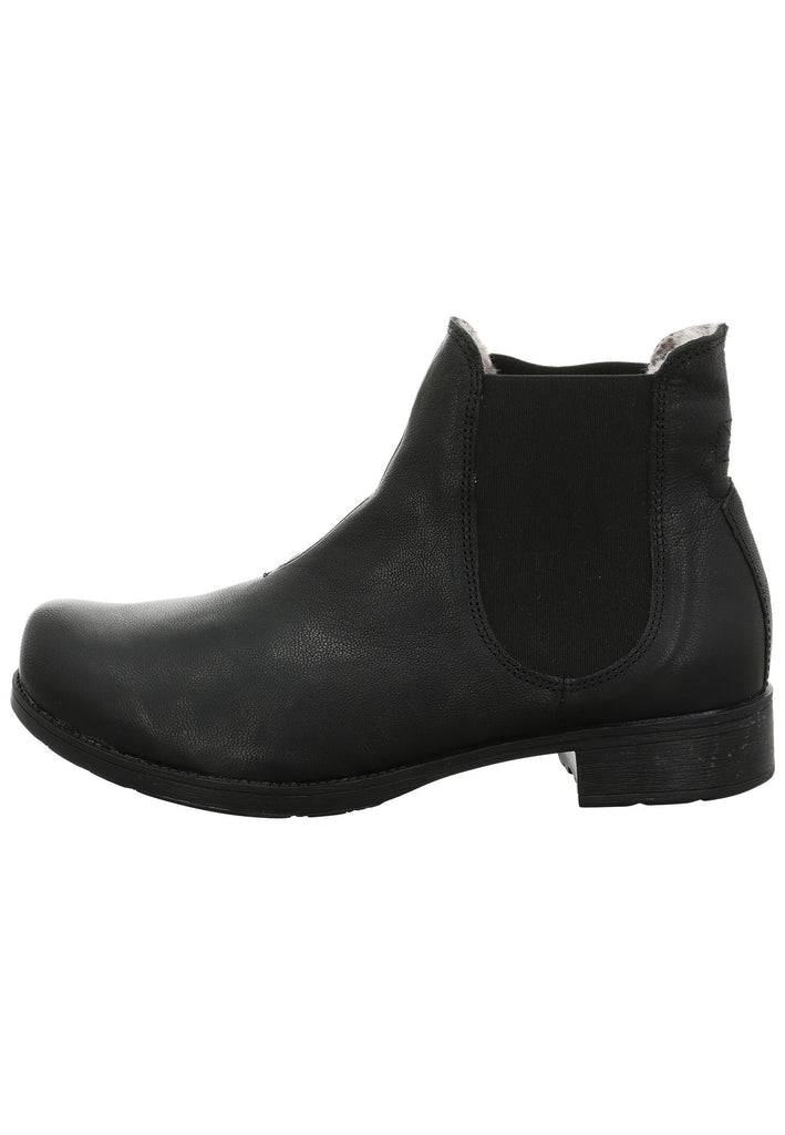 Think! Stiefelette Leder/Textil Schwarz