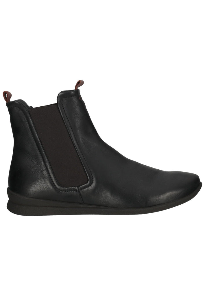 Think! Stiefelette Leder/Textil Schwarz Kombi