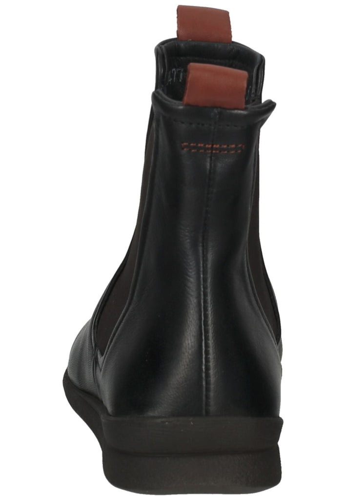 Think! Stiefelette Leder/Textil Schwarz Kombi