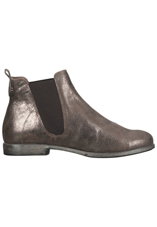 Think! Stiefelette Leder/Textil Taupe