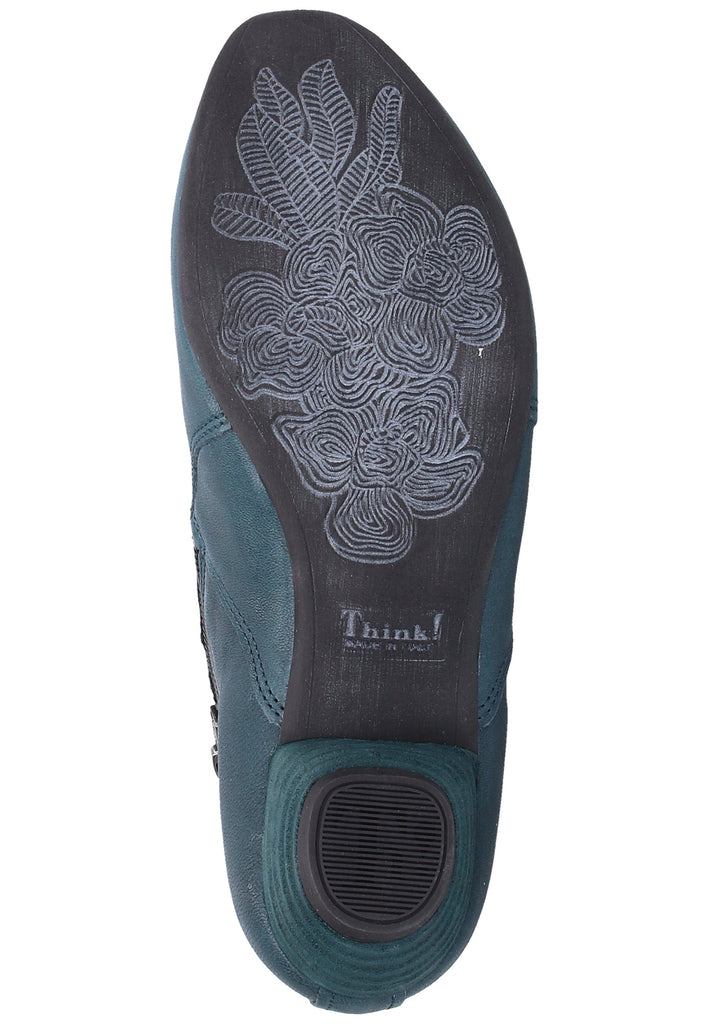 Think! Stiefelette Nappaleder Blau