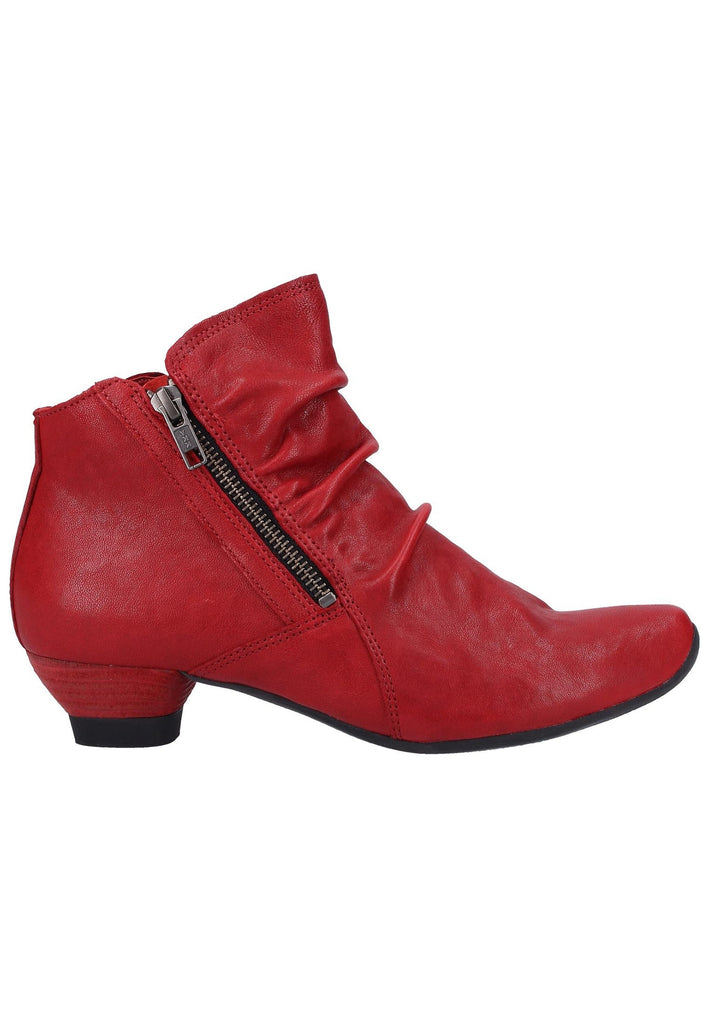 Think! Stiefelette Nappaleder Cherry