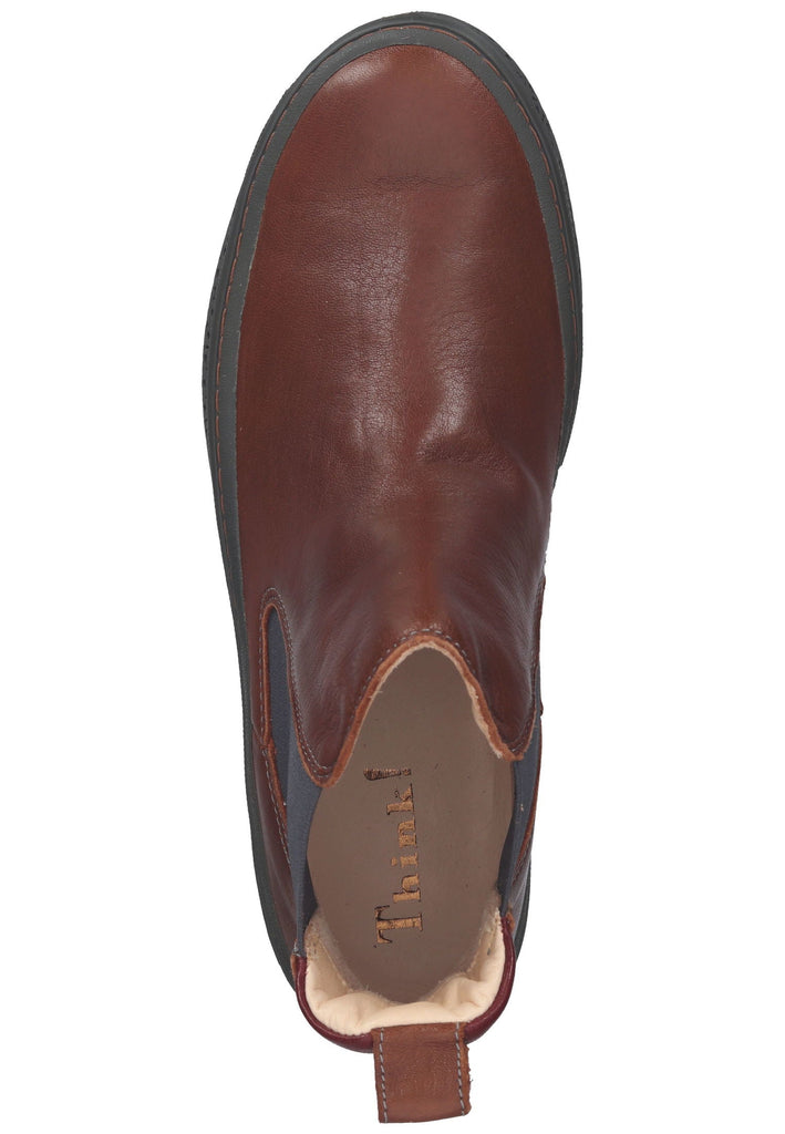 Think! Stiefelette Nappaleder Cognac