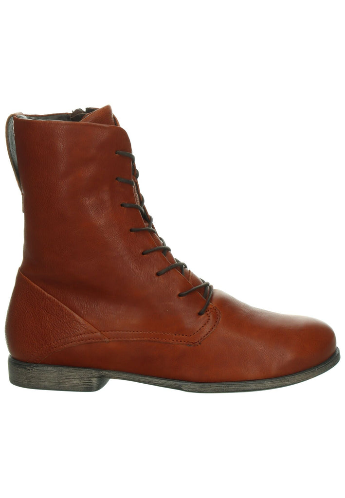 Think! Stiefelette Nappaleder Cognac Warmfutter