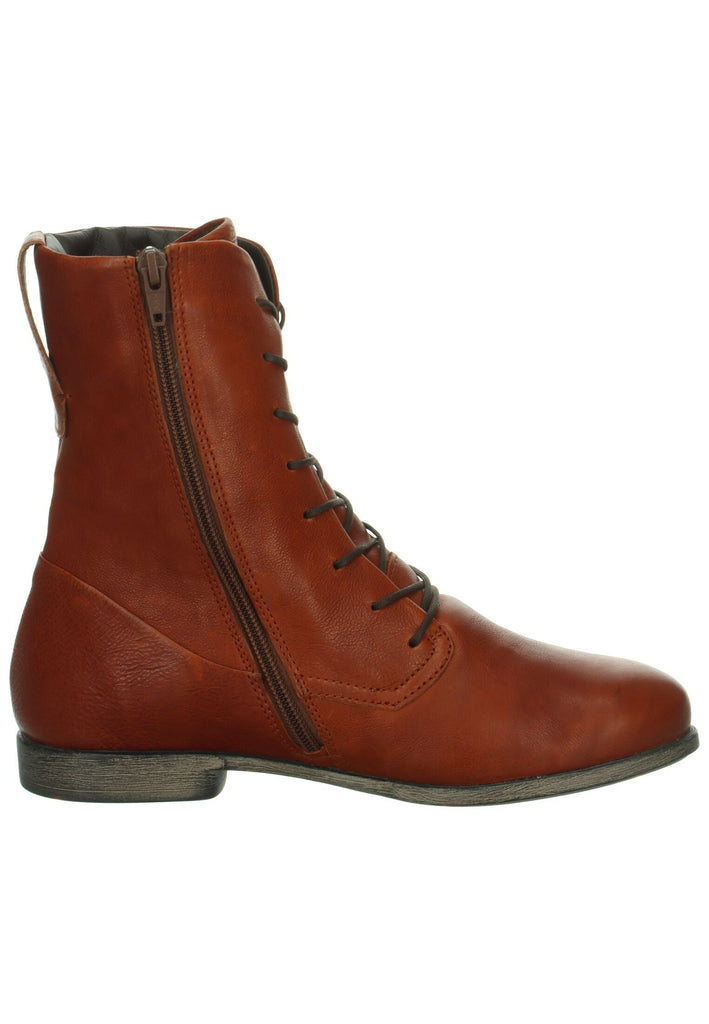 Think! Stiefelette Nappaleder Cognac Warmfutter