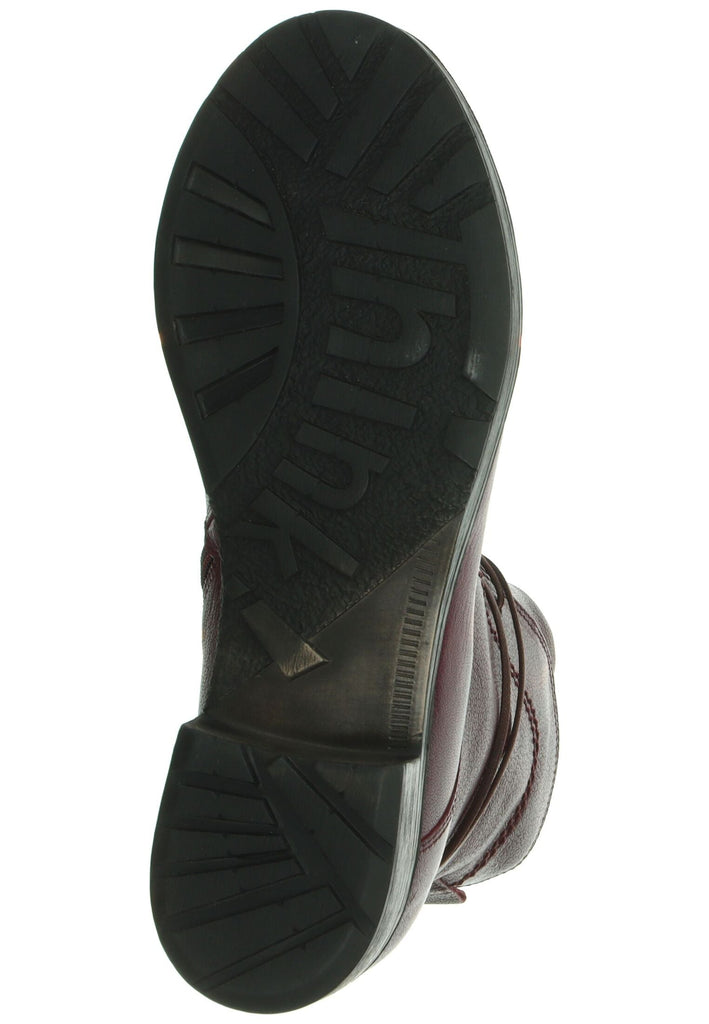 Think! Stiefelette Nappaleder Dunkelrot Warmfutter