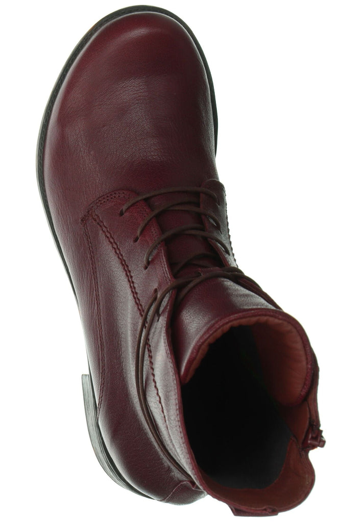 Think! Stiefelette Nappaleder Dunkelrot Warmfutter