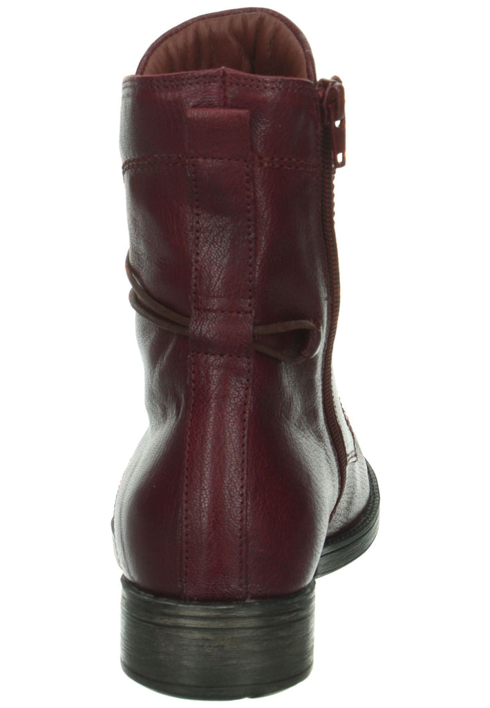 Think! Stiefelette Nappaleder Dunkelrot Warmfutter