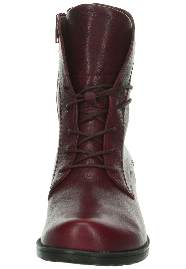 Think! Stiefelette Nappaleder Dunkelrot Warmfutter