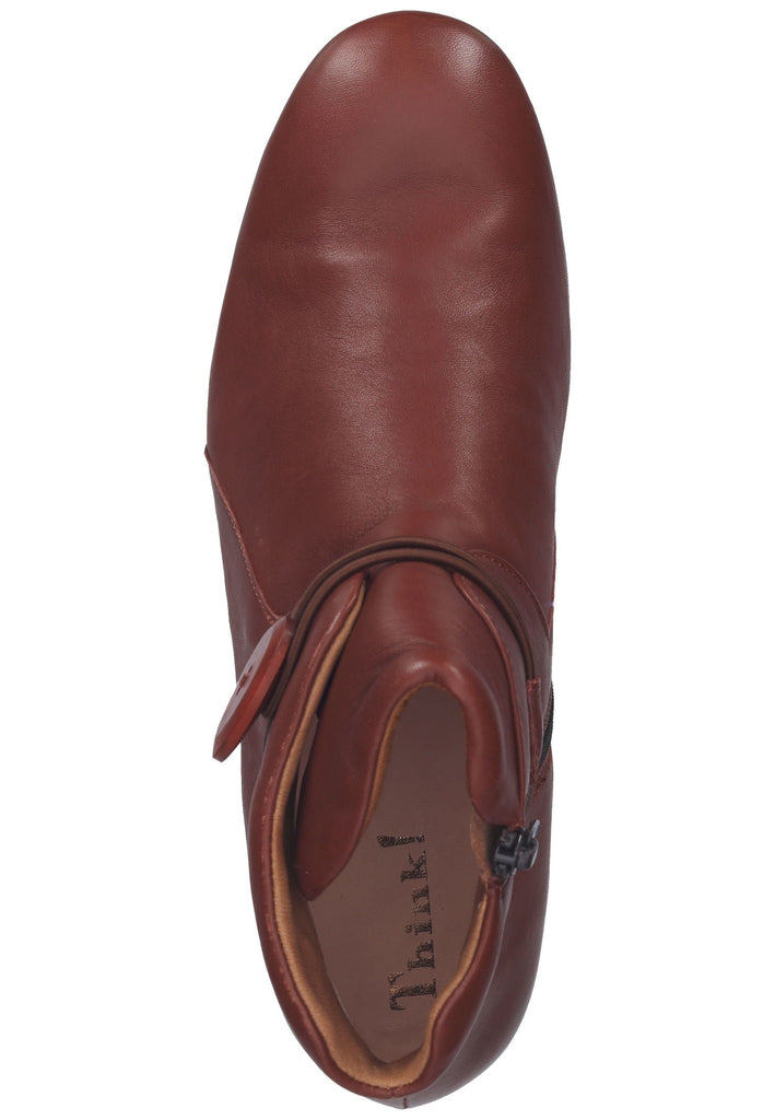 Think! Stiefelette Nappaleder Kastanie