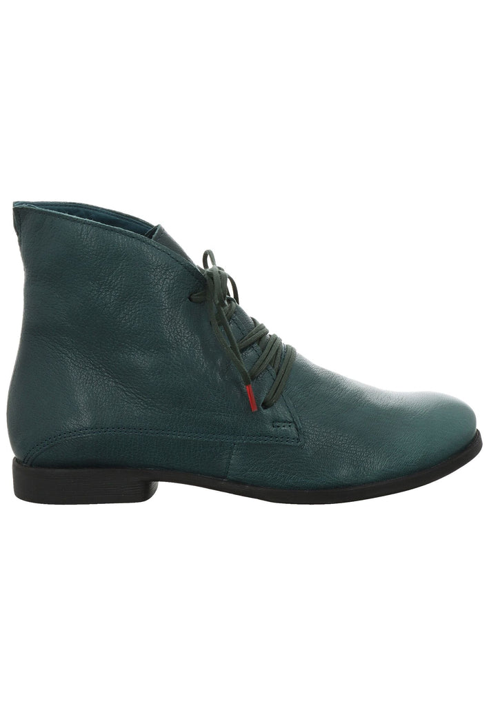 Think! Stiefelette Nappaleder Petrol Warmfutter