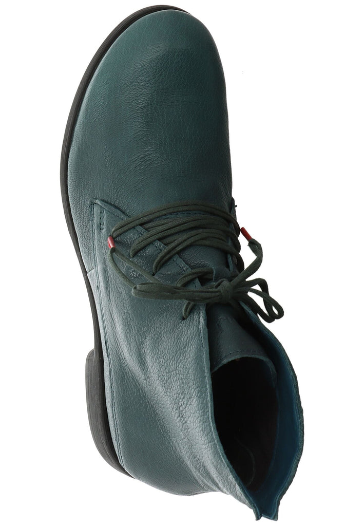 Think! Stiefelette Nappaleder Petrol Warmfutter