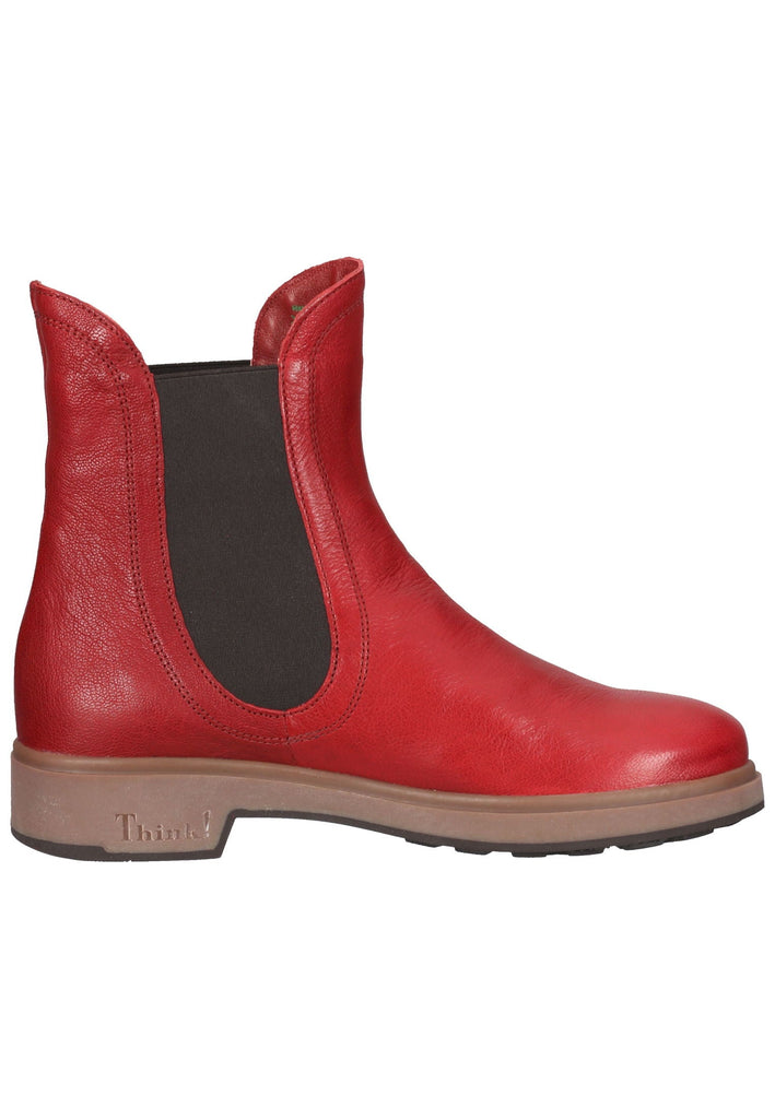 Think! Stiefelette Nappaleder Rot