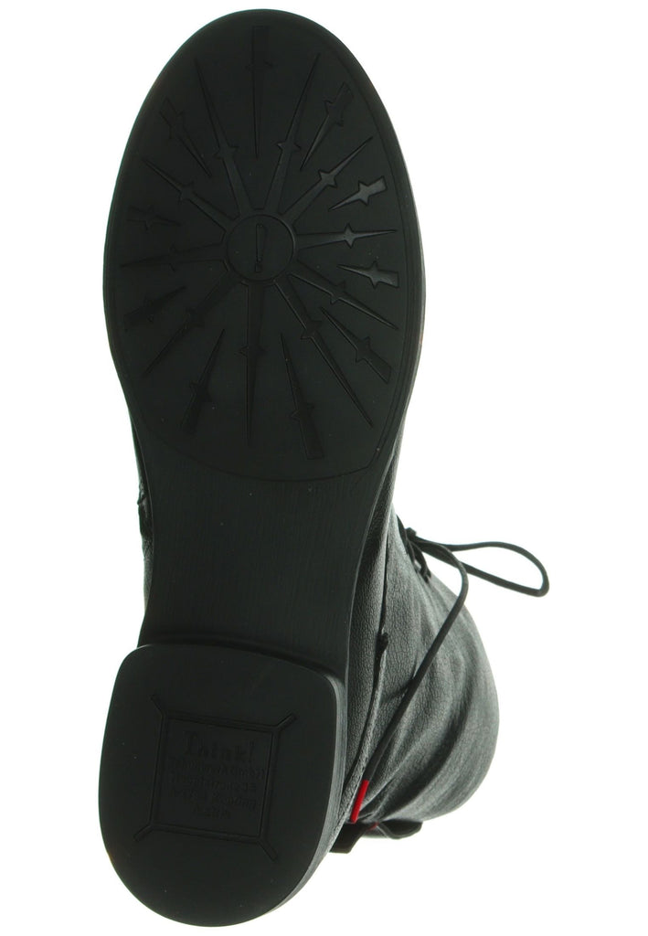 Think! Stiefelette Nappaleder Schwarz