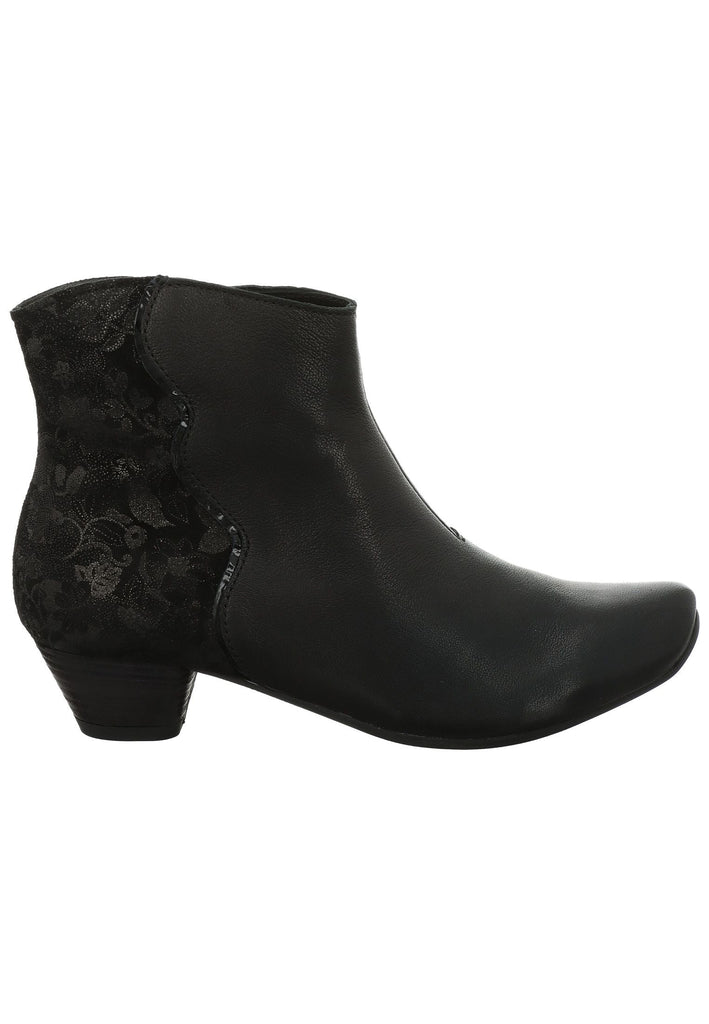 Think! Stiefelette Nappaleder Schwarz
