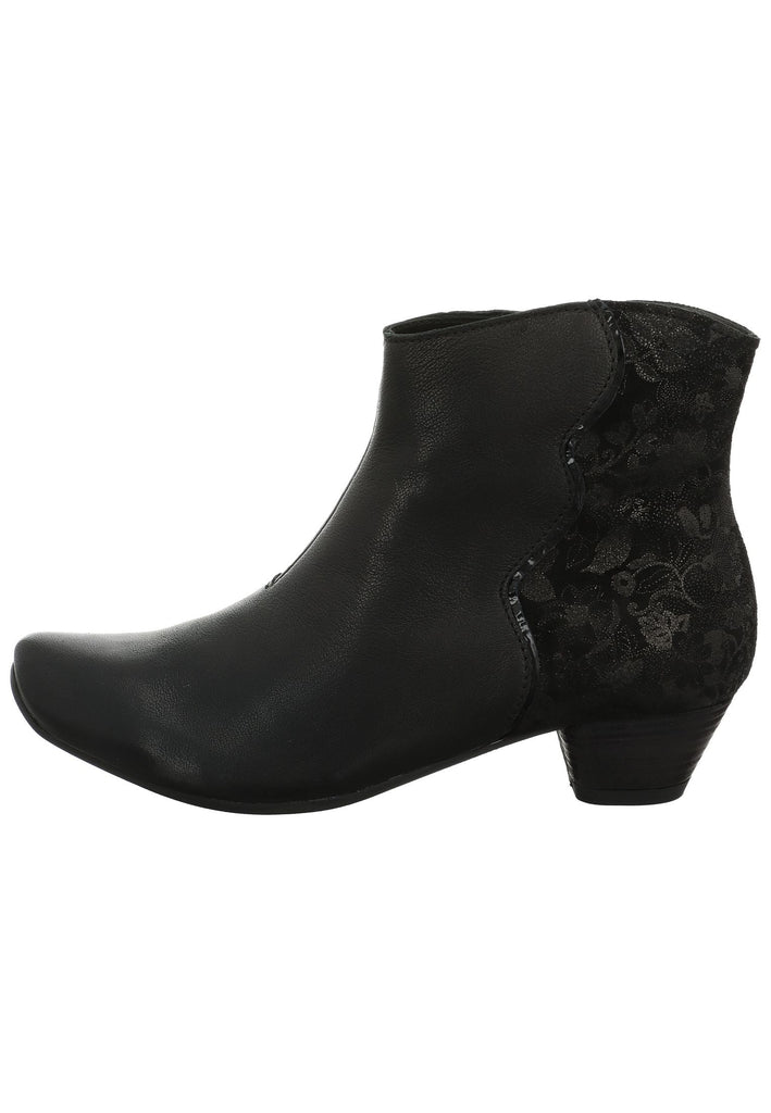 Think! Stiefelette Nappaleder Schwarz