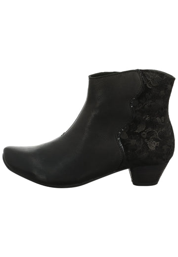 Think! Stiefelette Nappaleder Schwarz