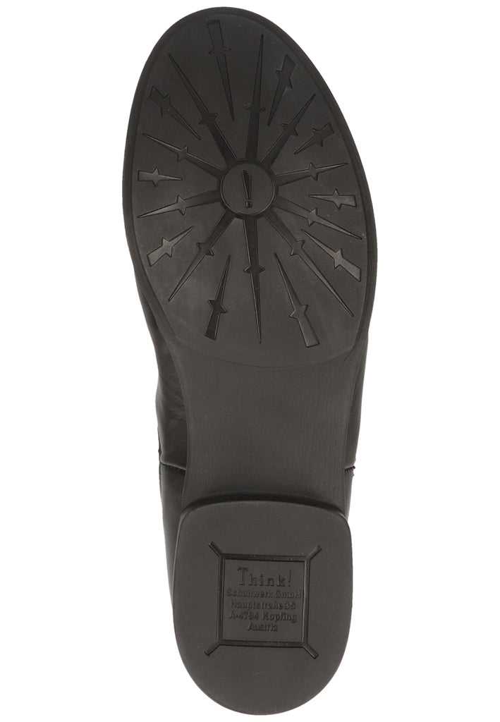 Think! Stiefelette Nappaleder Schwarz