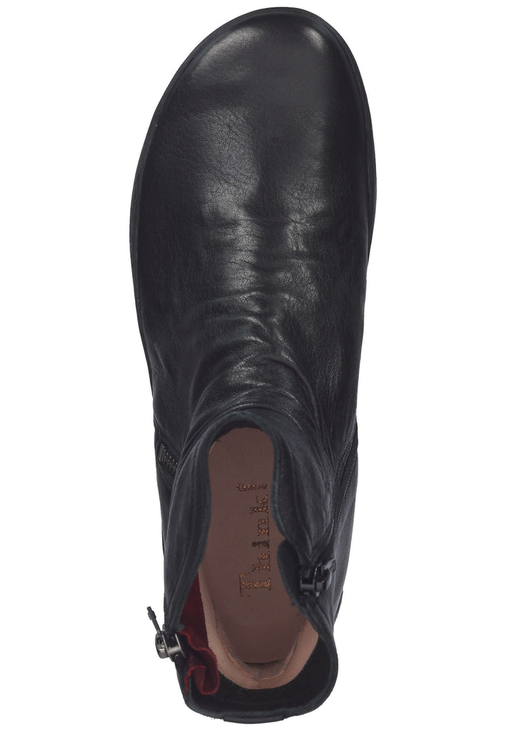 Think! Stiefelette Nappaleder Schwarz