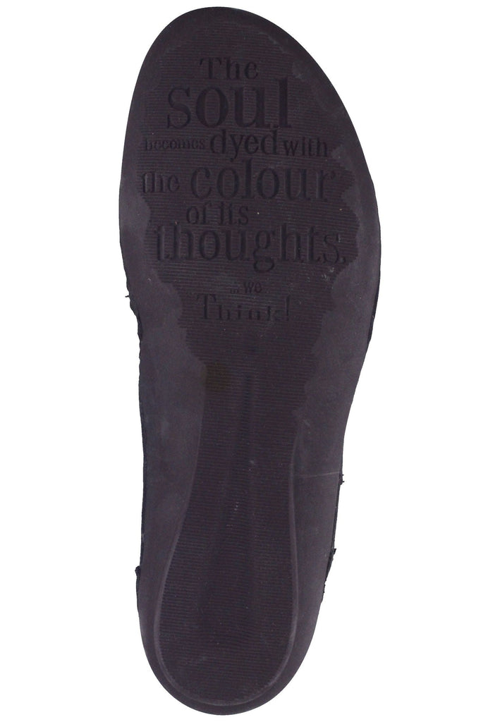 Think! Stiefelette Nappaleder Schwarz/Grau