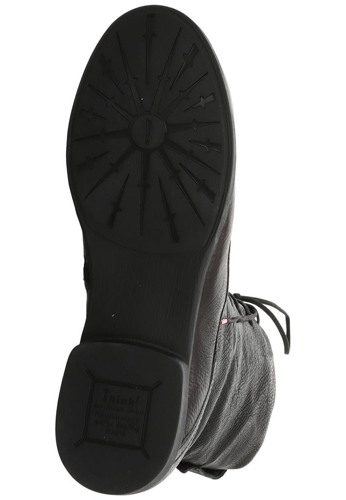 Think! Stiefelette Nappaleder Schwarz Warmfutter