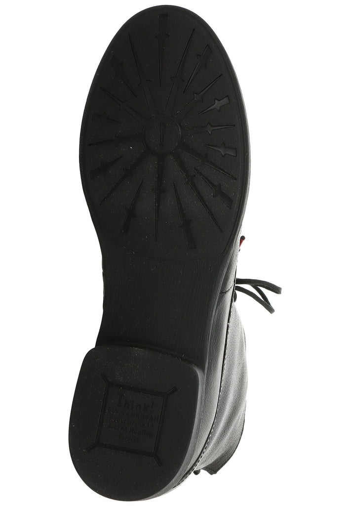 Think! Stiefelette Nappaleder Schwarz Warmfutter