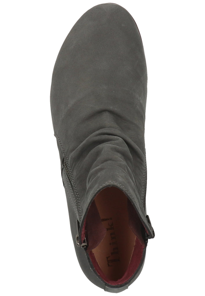 Think! Stiefelette Nubukleder Asphalt