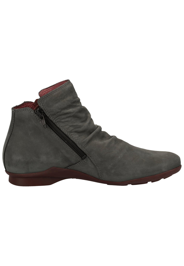 Think! Stiefelette Nubukleder Asphalt