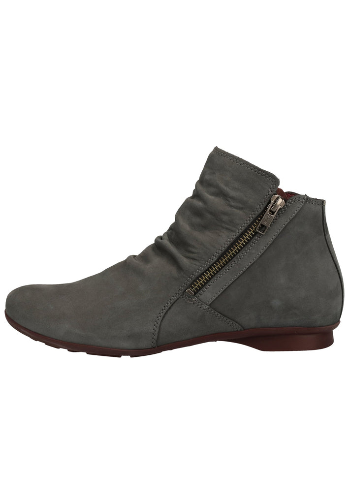 Think! Stiefelette Nubukleder Asphalt