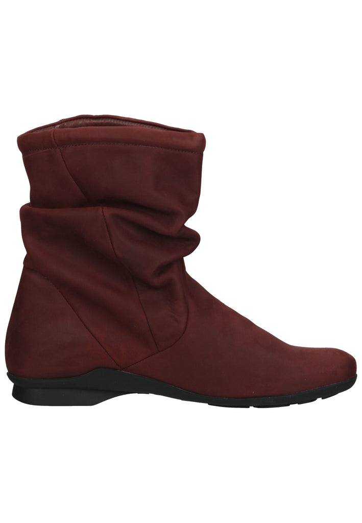 Think! Stiefelette Nubukleder Dunkelrot