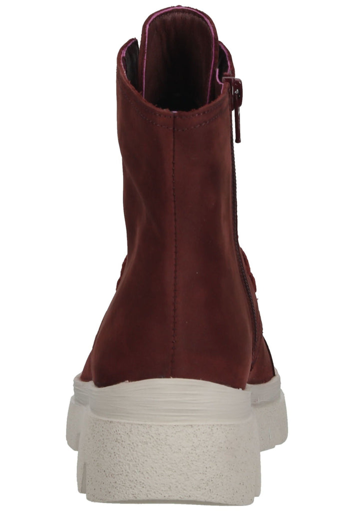 Think! Stiefelette Nubukleder Dunkelrot