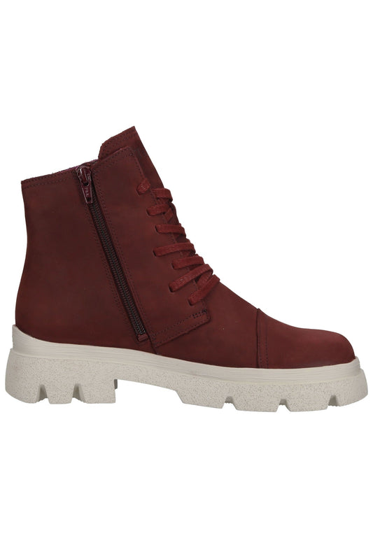 Think! Stiefelette Nubukleder Dunkelrot