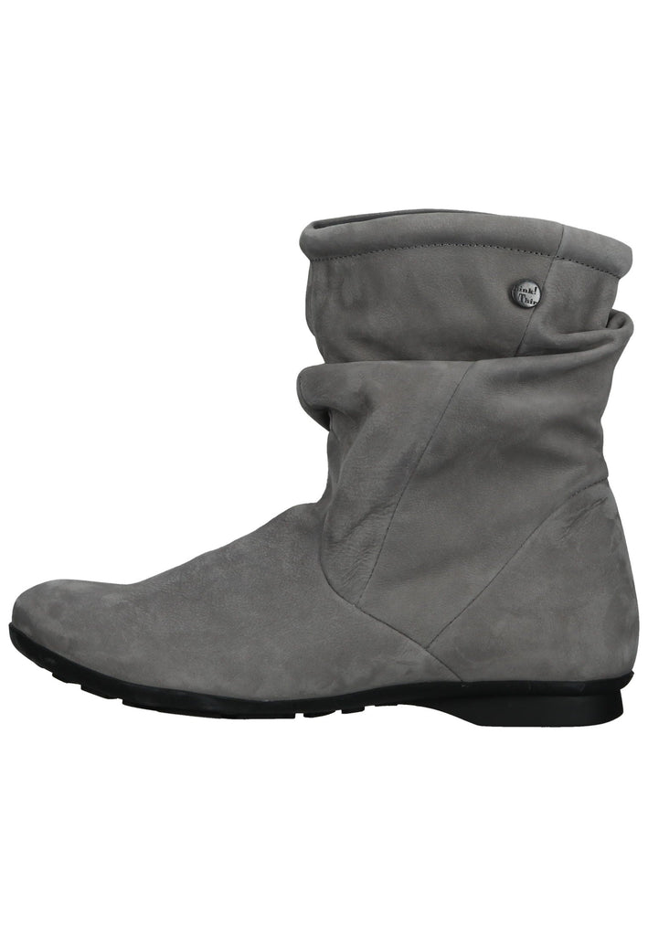 Think! Stiefelette Nubukleder Grau