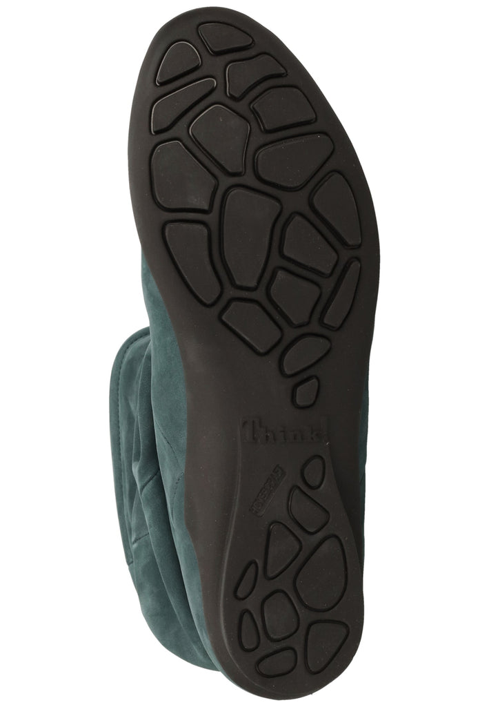 Think! Stiefelette Nubukleder Grün