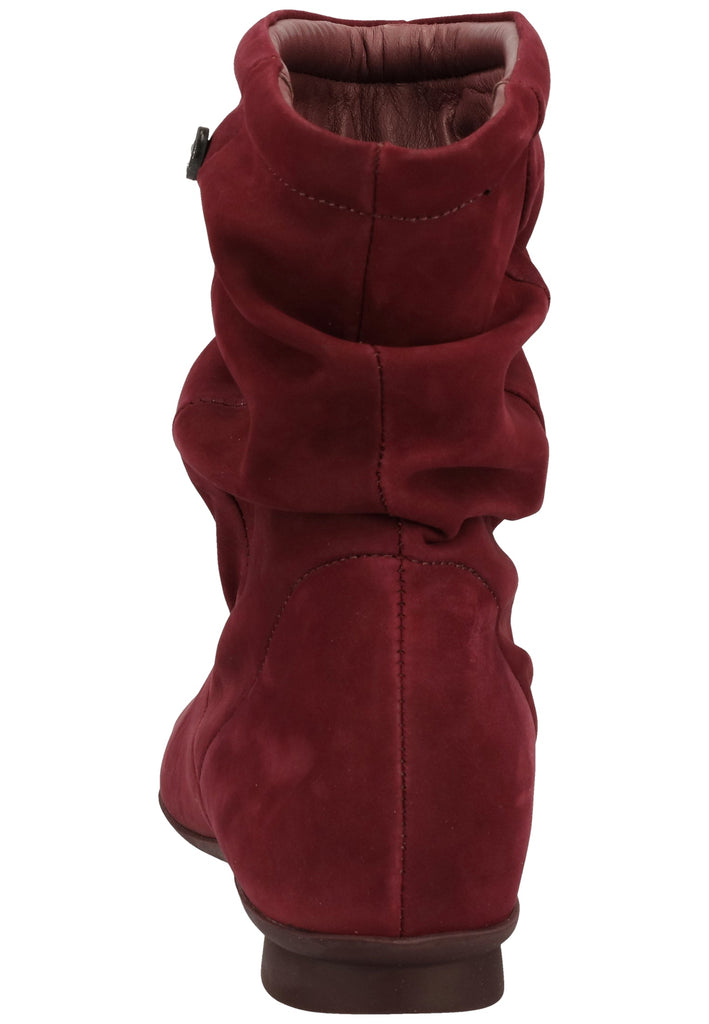 Think! Stiefelette Nubukleder Magenta