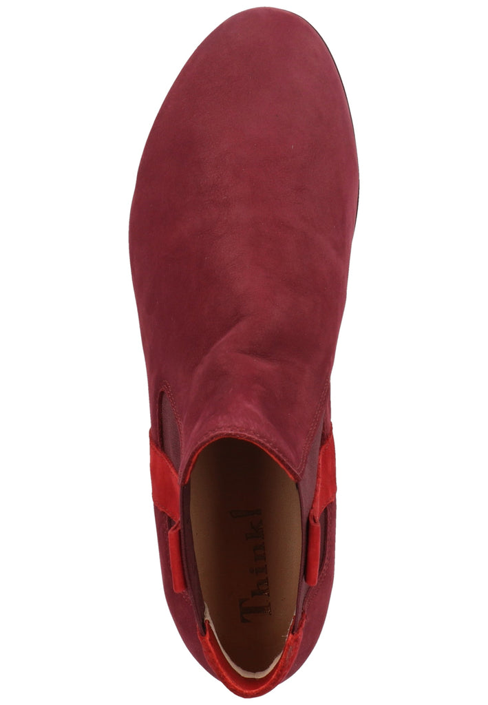 Think! Stiefelette Nubukleder Magenta
